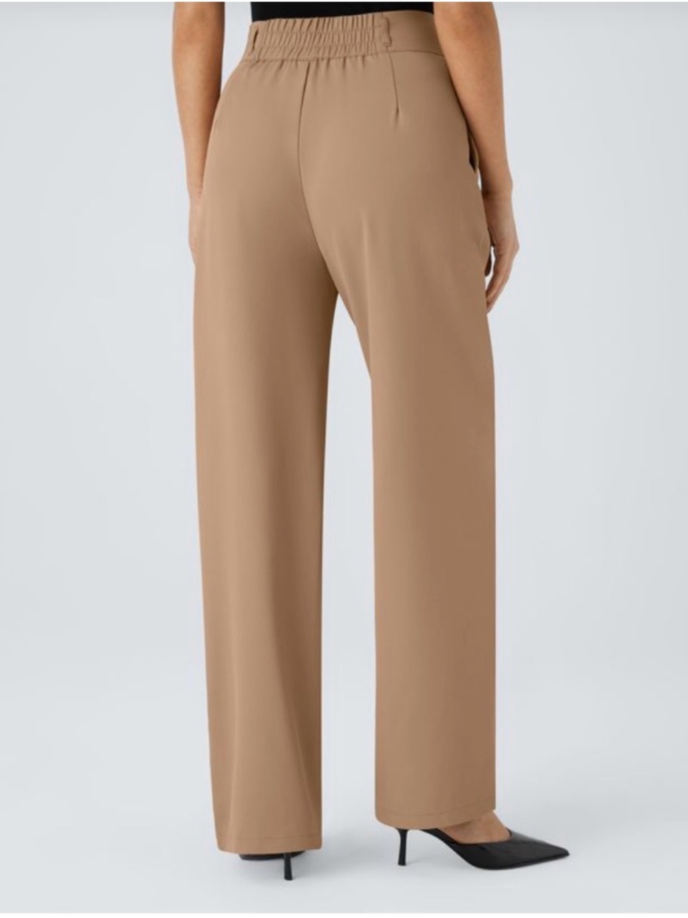 Halara Work Pants Neutral Brown Capsule Wardrobe Staple - Picture 2 of 8